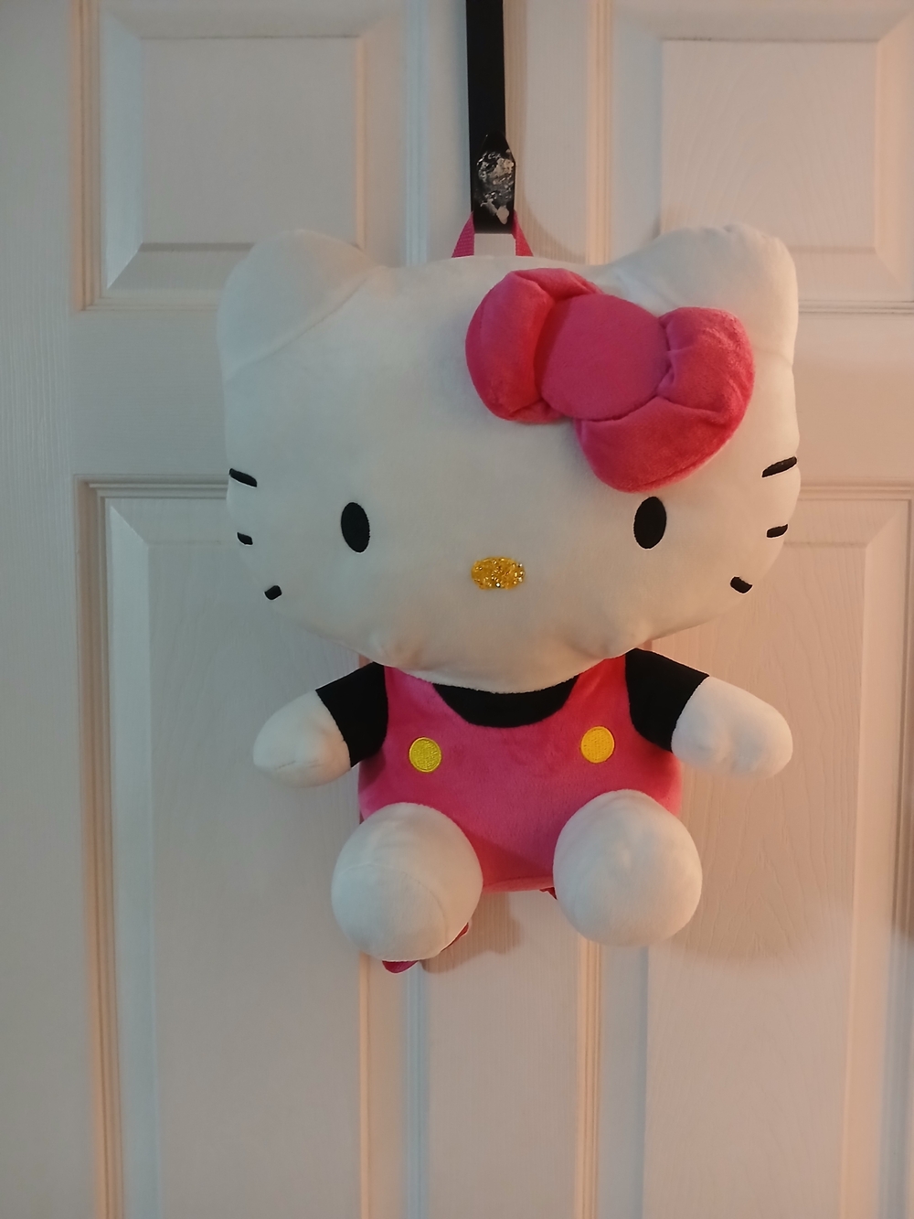 Hello Kitty Plush Backpack with Pink Bow